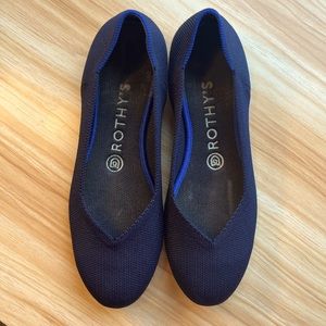 Navy Blue Rothy’s Flats